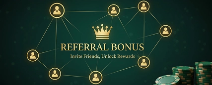 Crowngreen referral bonus promotion with crown symbol
