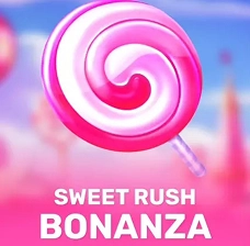 Crowngreen Sweet Rush Bonanza slot with pink candy swirl